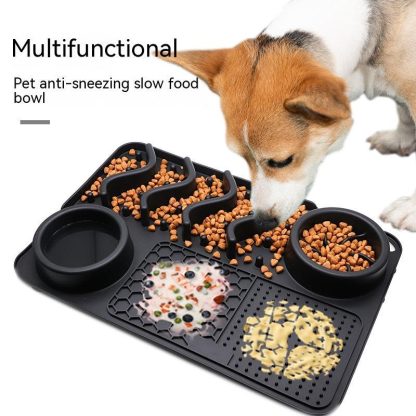 Dog Lick Mat, Silicone Slow Feeder & Enrichment Mat for Dogs