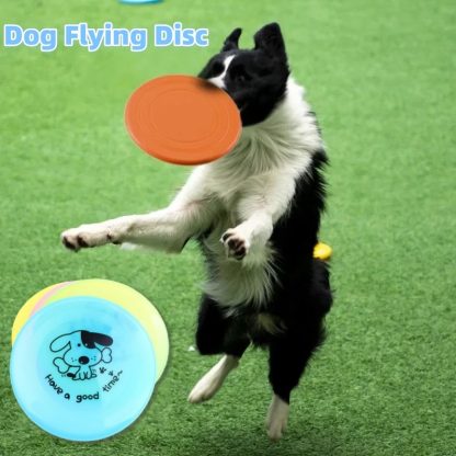 Durable Flying Disc Dog Toy for Fetch & Outdoor Play